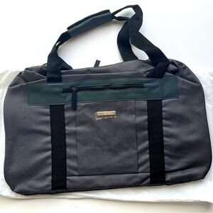 Versace Parfums Grey Travel Gym Duffel Bag Luggage